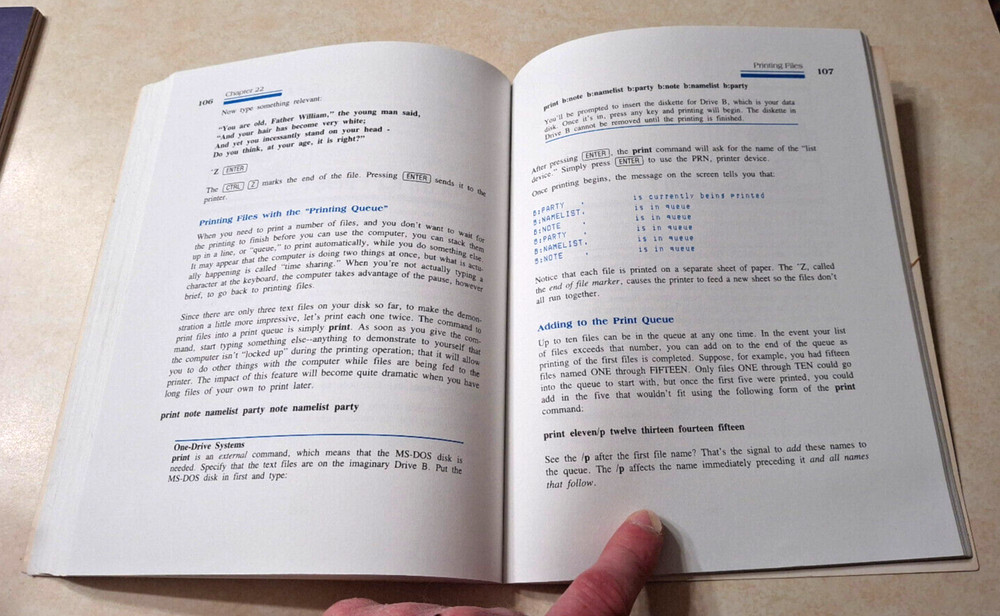 Tandy MS-DOS The Basics Volume 1 Vintage 1985 David A. Lien 3rd Ed Programming