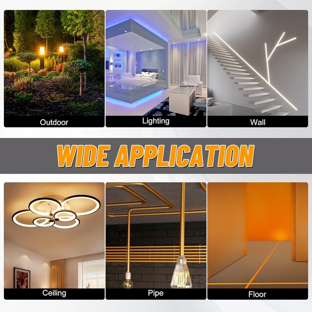 33FT Fiberglass Running Electrical Wire Cable Glow Rods Wire Pulling Tools Fi...