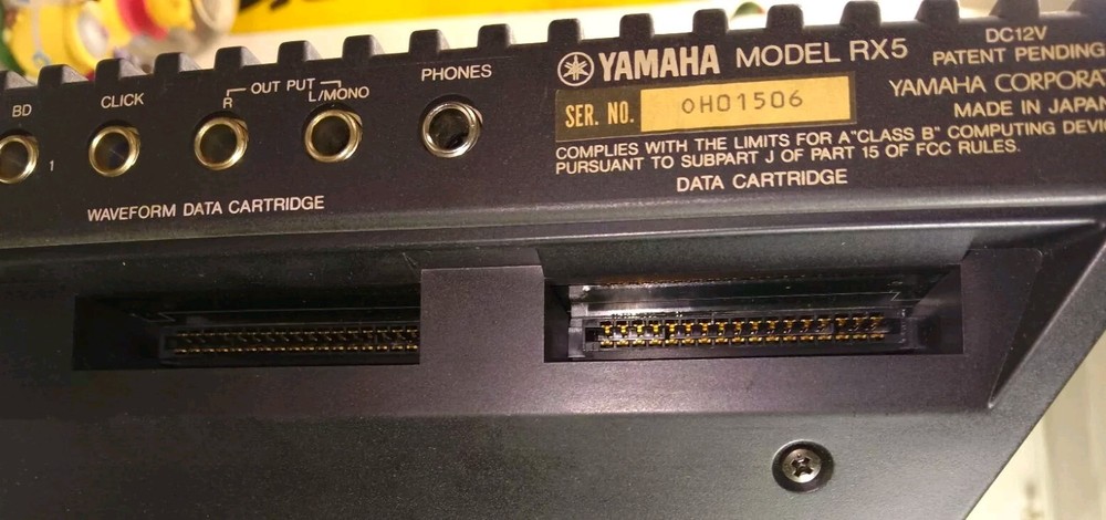 Yamaha RX5 Drum Machine With ROM Cartridge Working Tested Condition