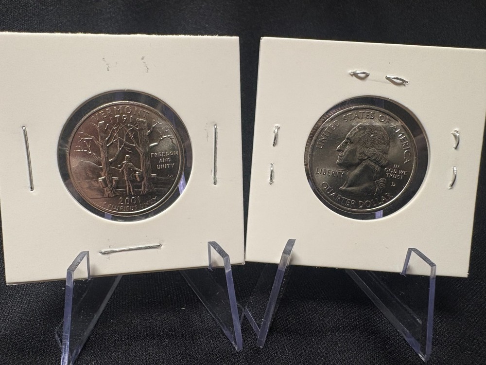 2001 D Vermont State Quarter