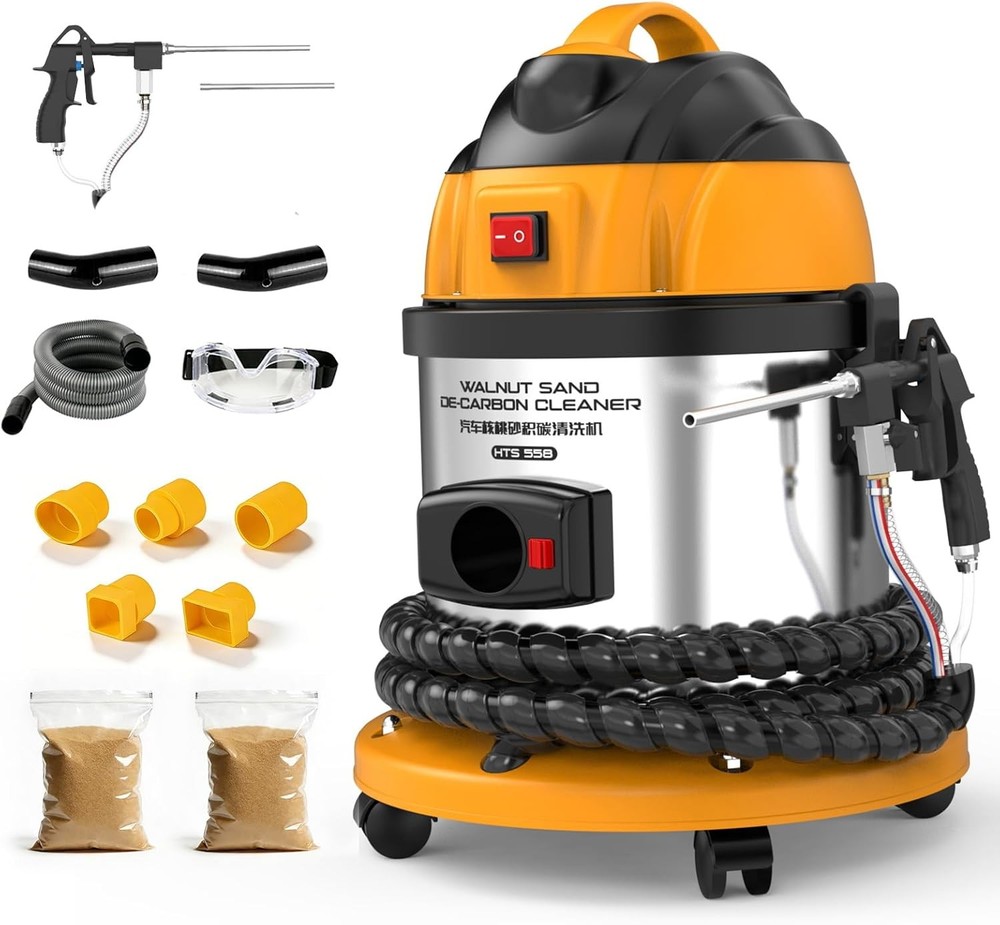 AUTOOL HTS558 Walnut Blaster Engine Intake Valve Cleaning Machine Sand Blaster