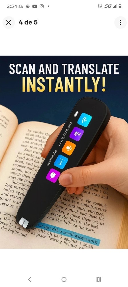 Scan Reader Pen for Portable Two-Way Instant Translator Pen