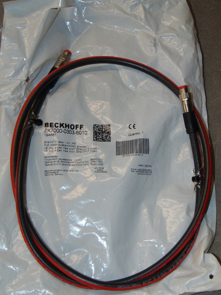 NEW Beckhoff 2K7000-0303-6010 EtherCAT P Cable