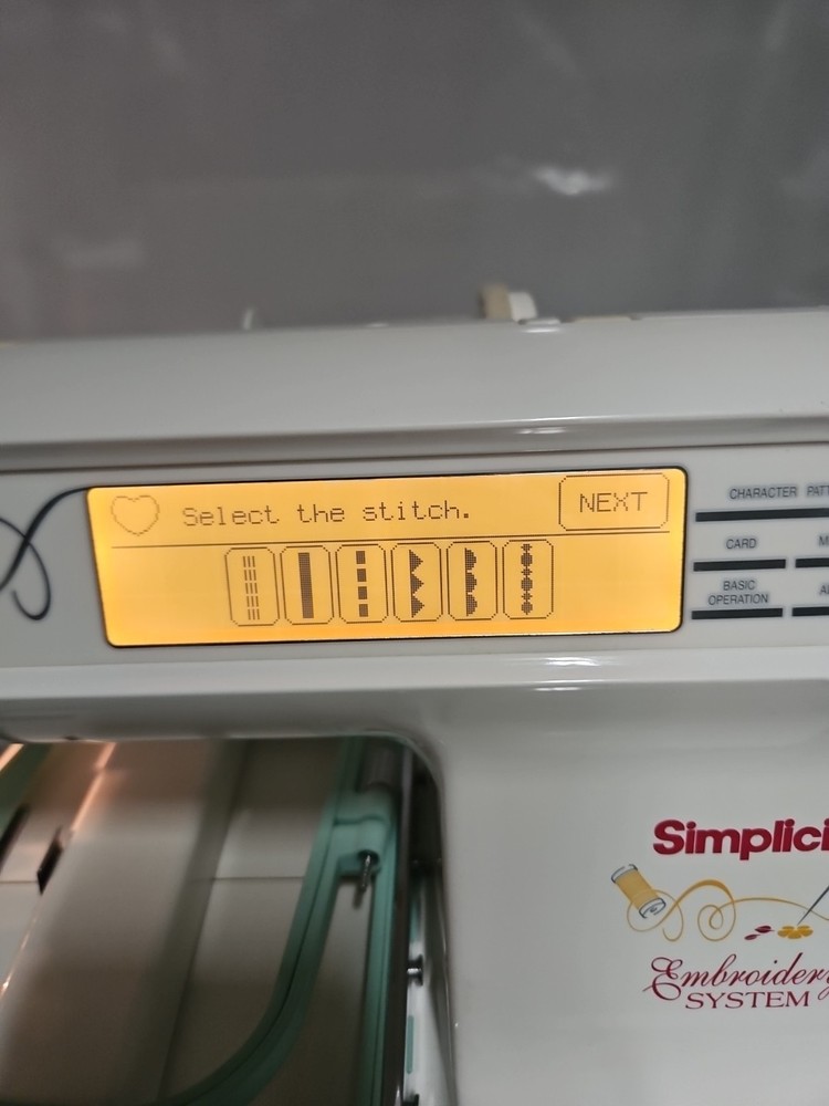 Simplicity Embroidery Only Machine Model SE2 Touch Screen White Works