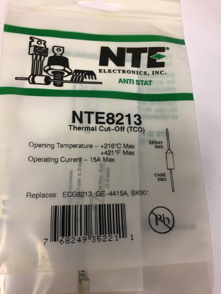 NTE8213 THERMAL CUT OFF 216 DEG C   NOS