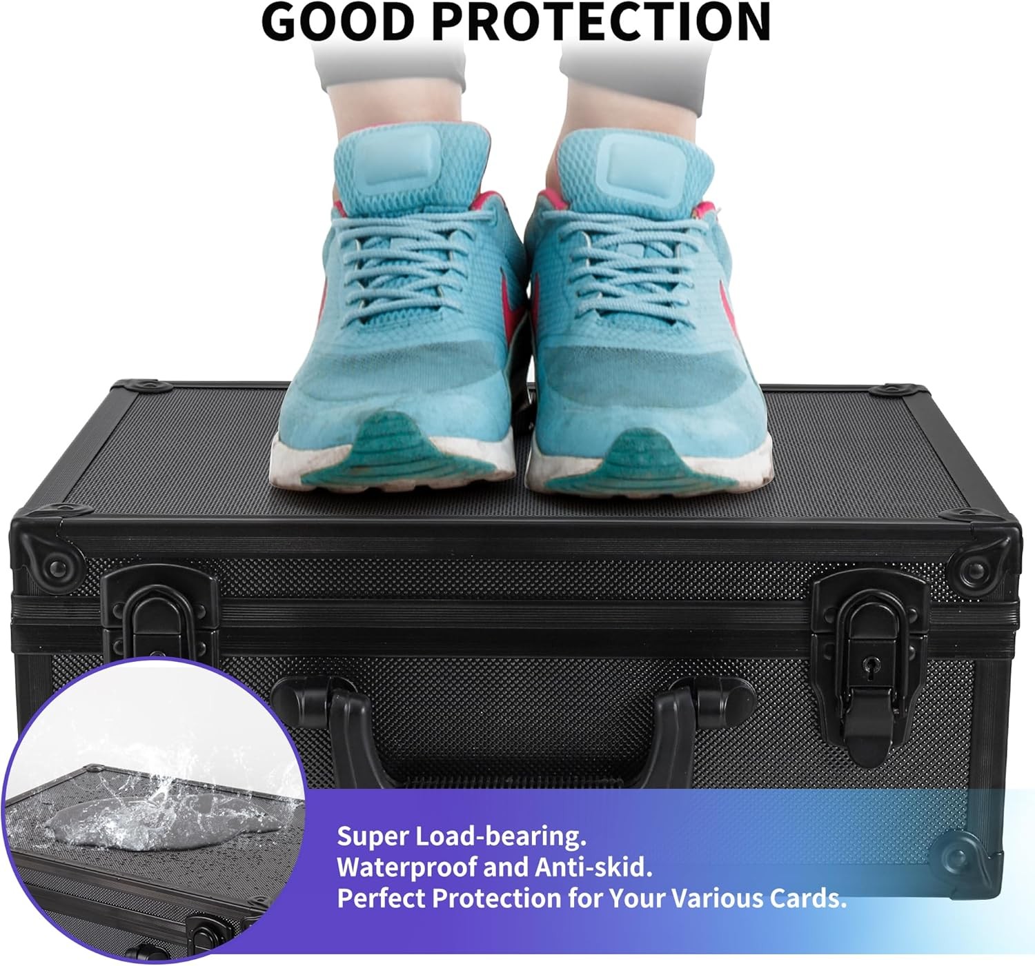 Graded Card Case Storage Box for 600+ 35PT 3"x4" Toploaders Trading Sports Cards