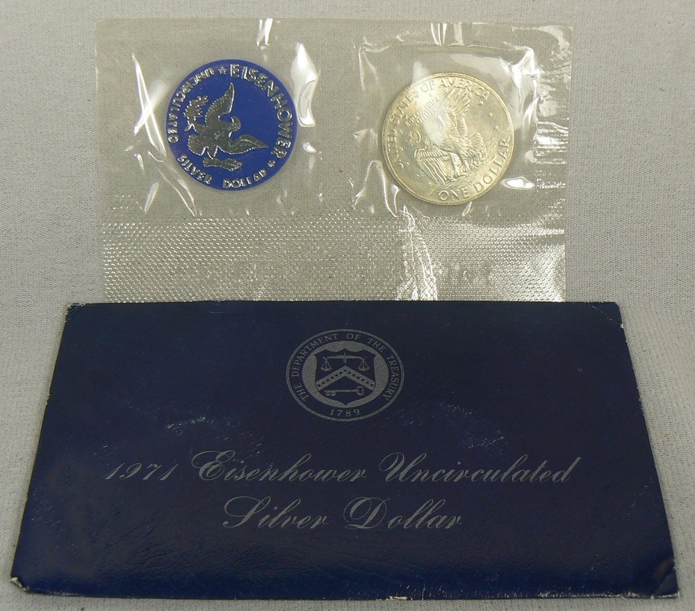1971-S Eisenhower Uncirculated 40% Silver Dollar Coin