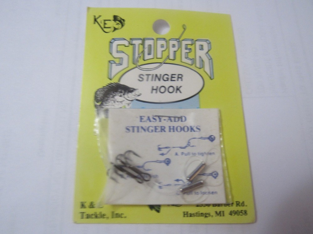 4 Pkgs Stinger Rigs- (1) Pike Tamer, (1) K & E Stopper & (2) Unbranded 2 ea pkg