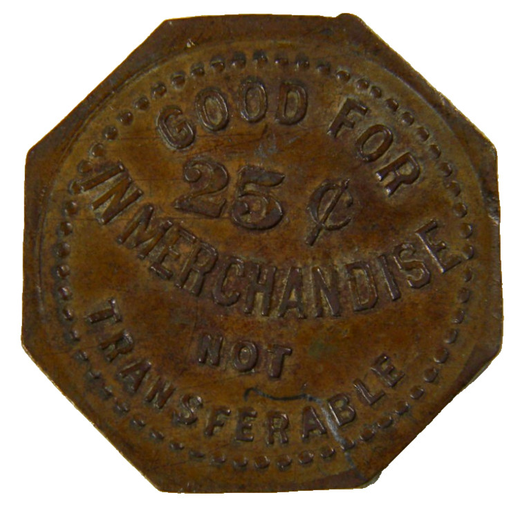 Dryad, Washington LUEDINGHAUS 25¢ Lumber Token (05135)