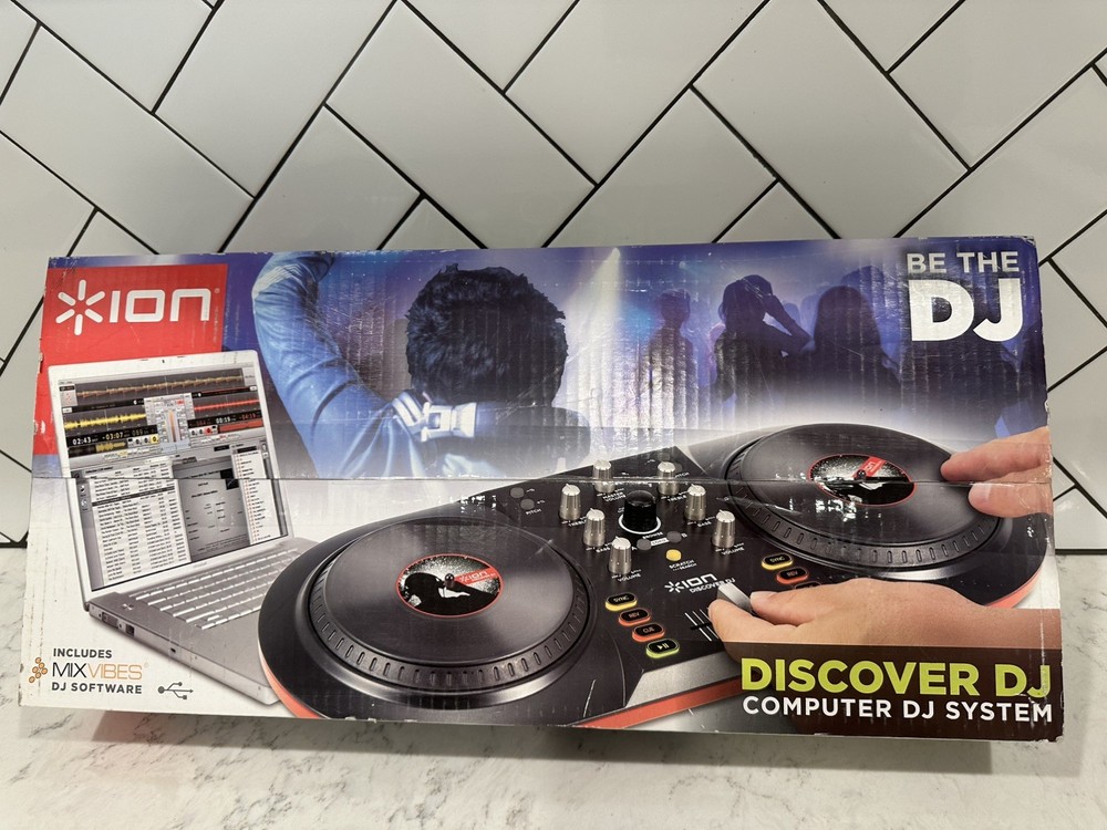 ION Discover DJ USB controller for Mac and PC DJ Equipment, Computer DJ System
