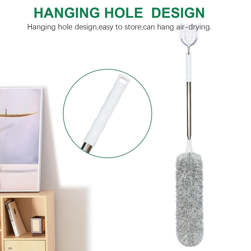 100-inch Extra-Long Dusters, Cleaner Tools with Extension Pole and Bendable a...