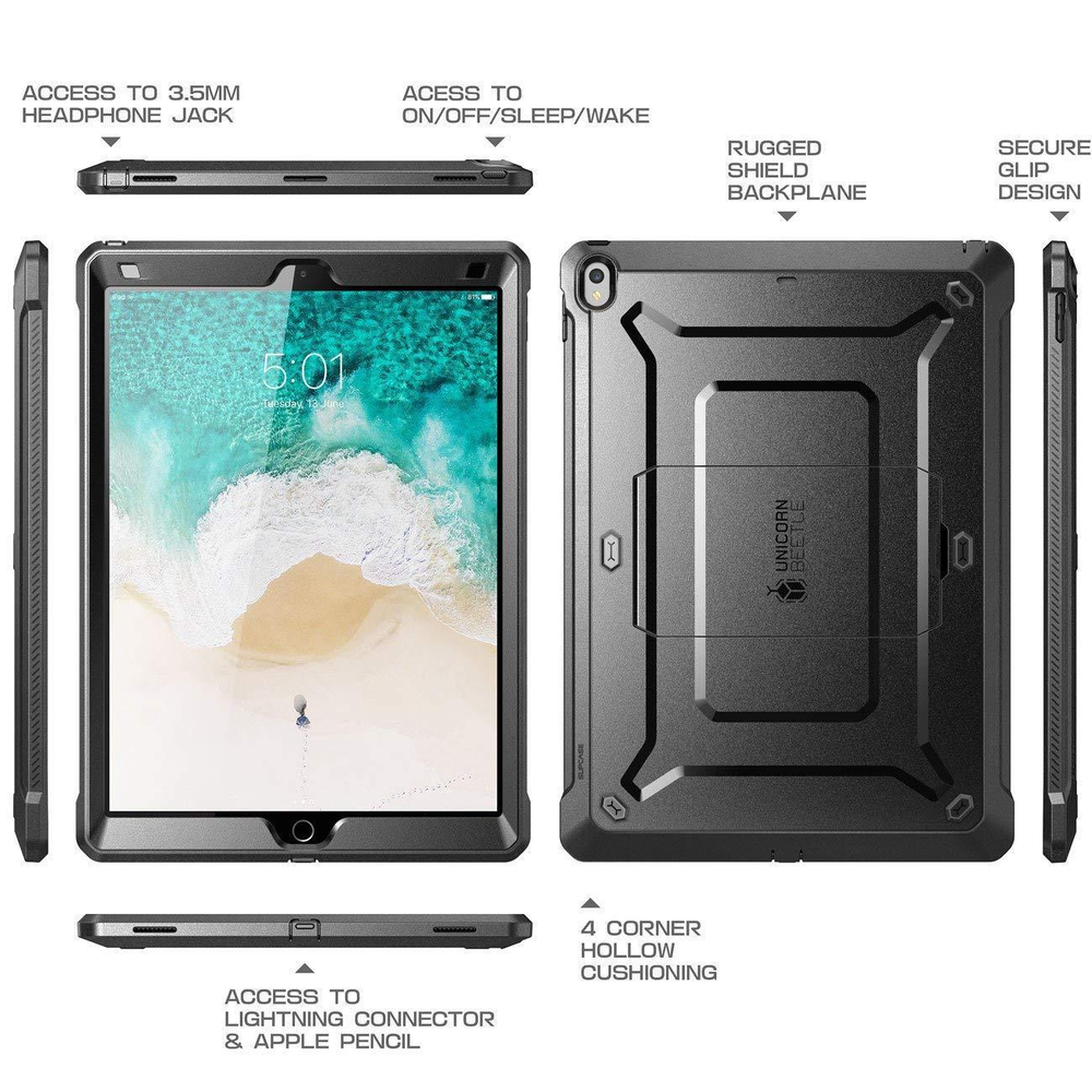 For Apple iPad Pro 12.9" 2017, SUPCASE Heavy Duty Case Precise Protective Cover