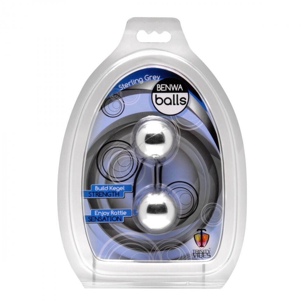 Silver Duotone Ben Wa Balls Female Women Vaginal Tightening Kegel Exerciser