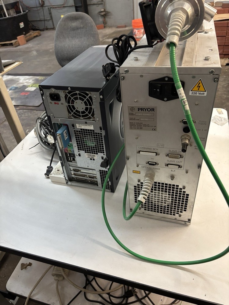 Laservall Fiber Laser Marking System 6”Mark Field, PC And Marking Software
