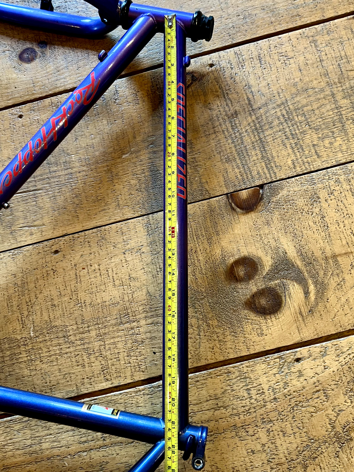 Vintage 90s Specialized Rock Hopper 18" Steel Mountain Bike Frame Purple Fade