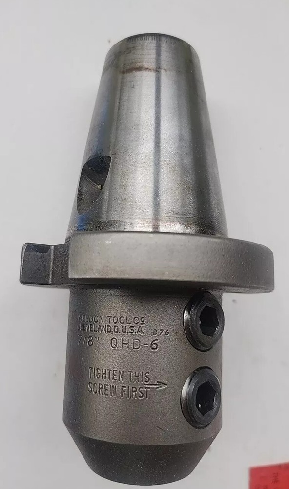 QHD-6 WELDON SOLID END MILL FIXTURE SHELL MILL HOLDER 7/8" WITH BOX