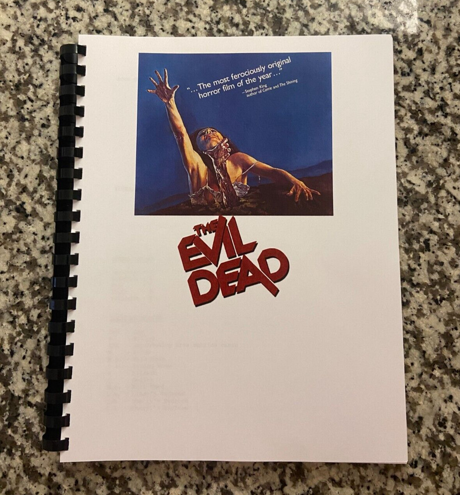 Evil Dead Horror Movie Script Reprint Full Screenplay Script