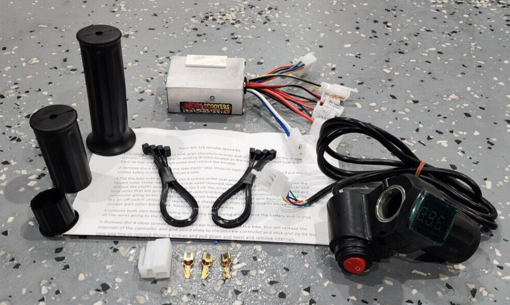 Razor MX125 Variable Speed Kit 12v, 18v Or 20v Controller And Throttle Kit