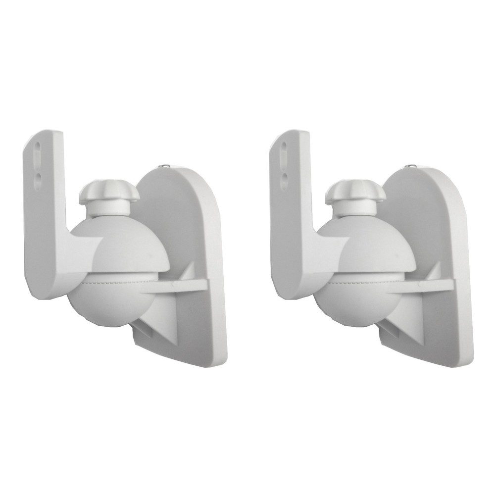 2 Pack Lot (Pair) Universal Satellite Speaker White Wall Mount Brackets for Bose