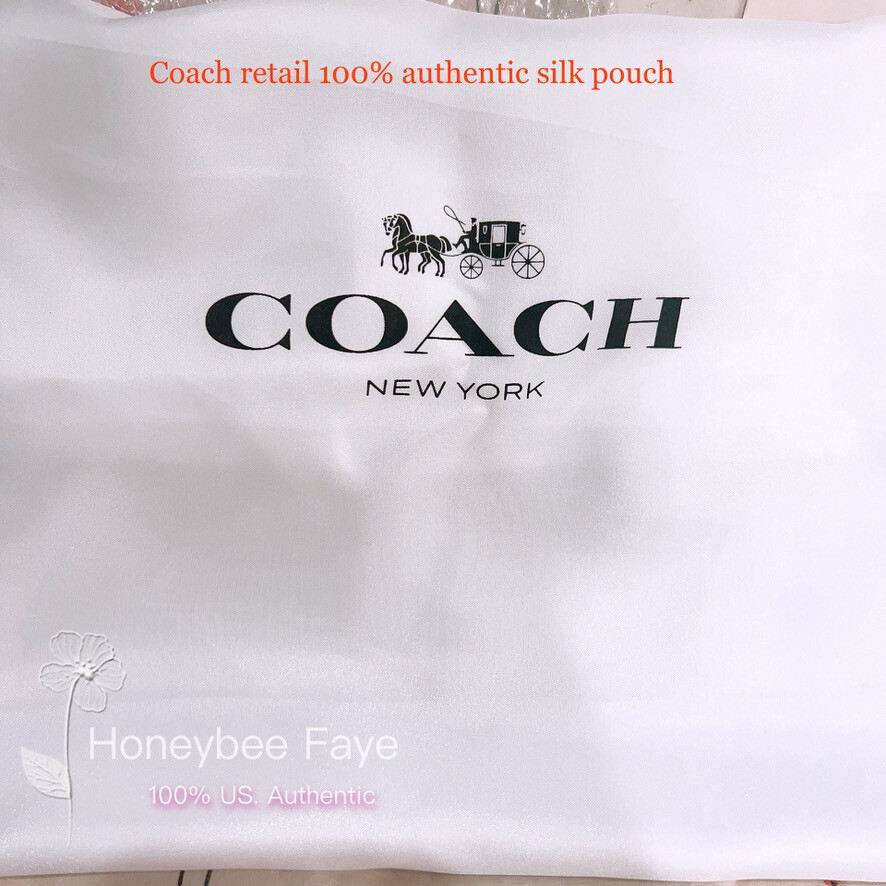 New Coach Retail 100% authentic silk dust bag