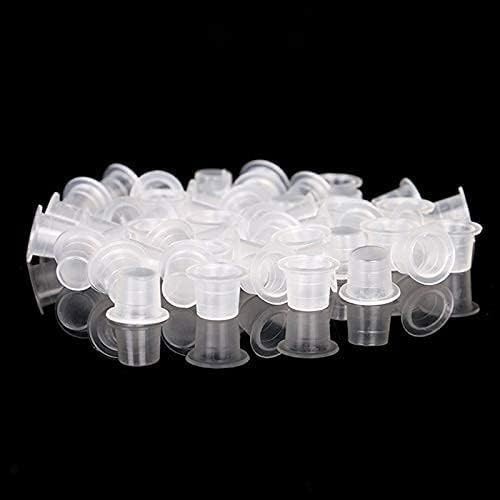 300pcs Tattoo Ink Caps with 2 Cup Holders, Small Medium Large Accessory Kit
