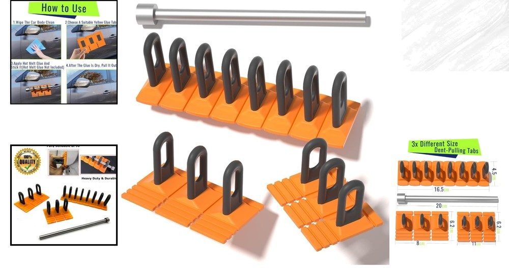 Professional Paintless Dent Puller Kit - Ergonomic Tools for Effortless Repairs