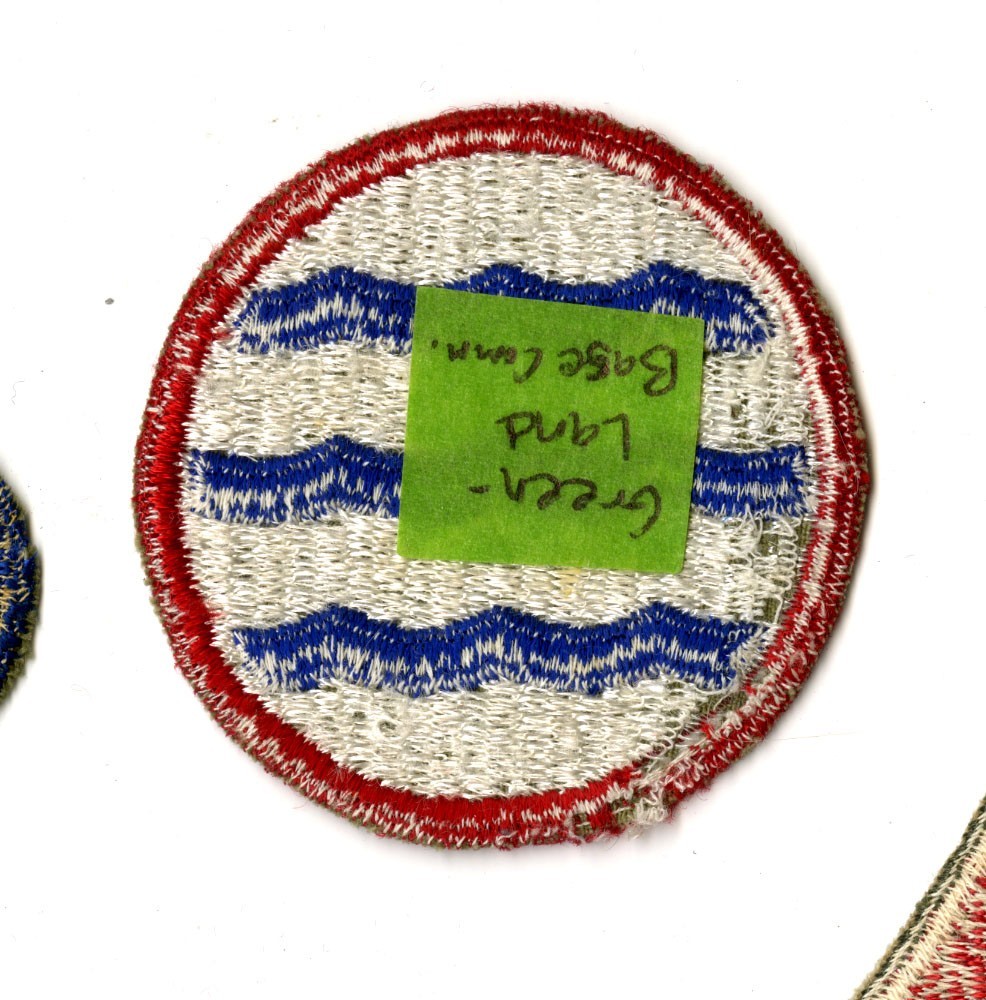 Greenland Base Command White Back Patch WWII Vintage