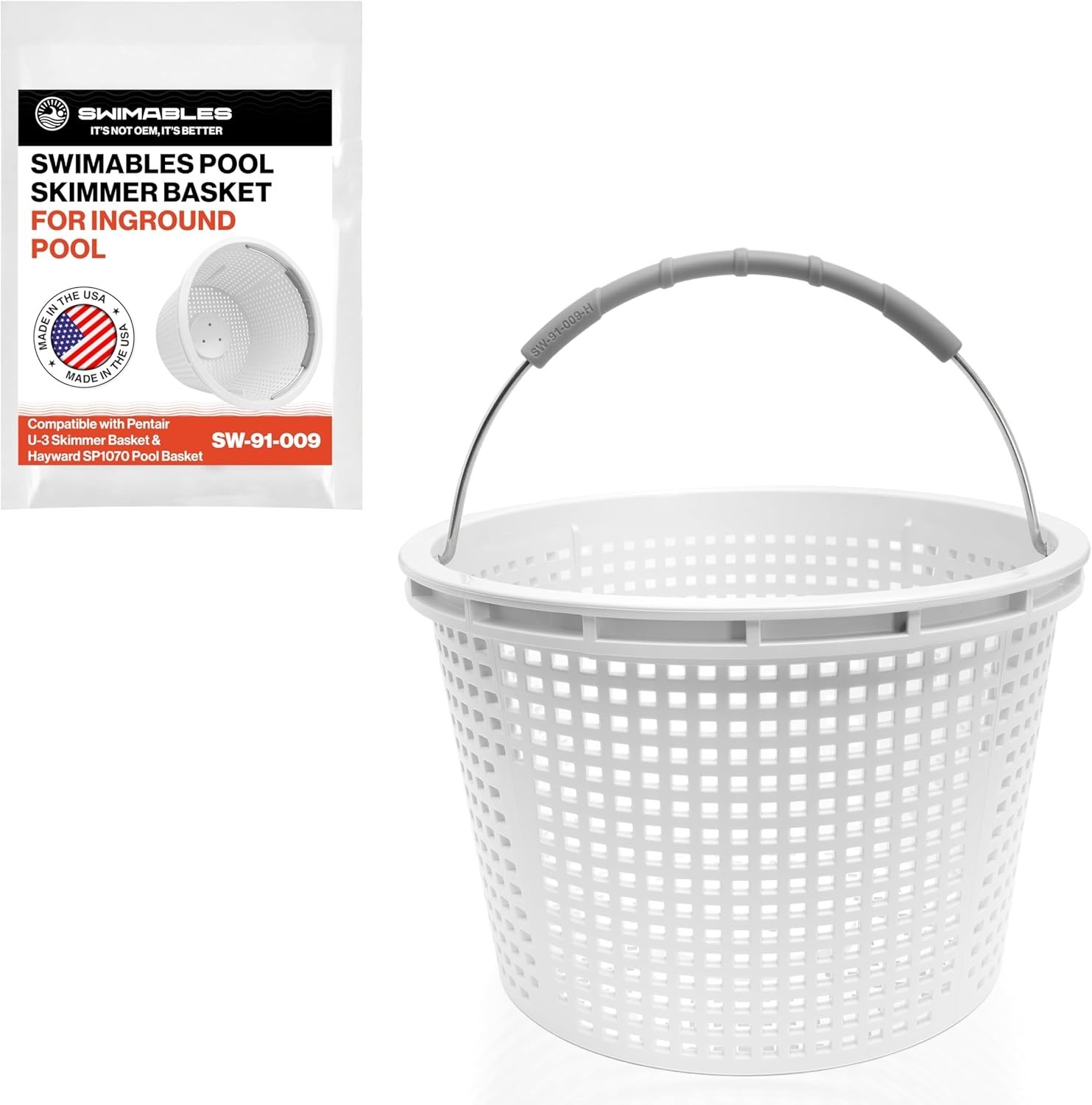 Replacement Pool Skimmer Basket with Heavy-Duty Design for Debris Removal