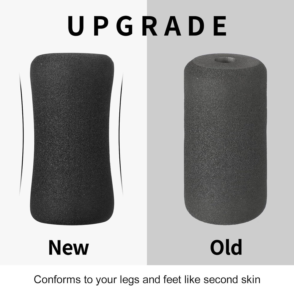 Replacement Foot Foam Pads Rollers Set Weight Bench Inversion Table Parts, 4 Pc