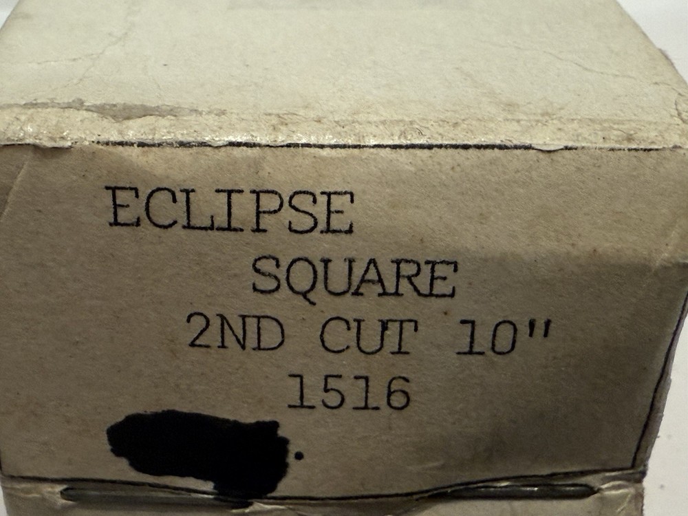 New Eclipse 10” Square File, Second Cut, 1516