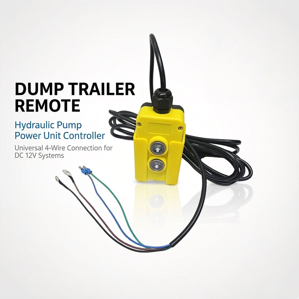 KTI  Two Button Pendant Hydraulic Dump Trailer Controller - Power UP & DOWN