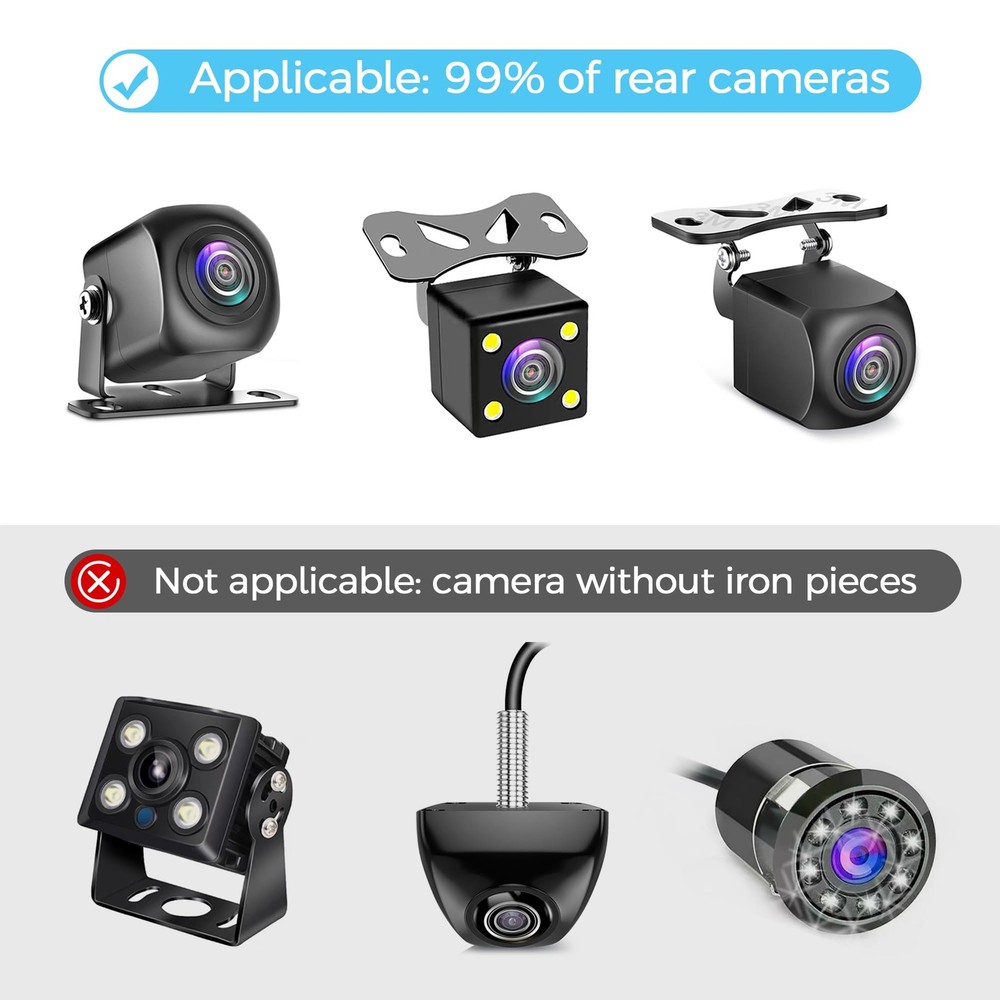 Rear Camera Mount(2 Pcs),Universal Rear Window Camera Mount,Adjustable Back W...