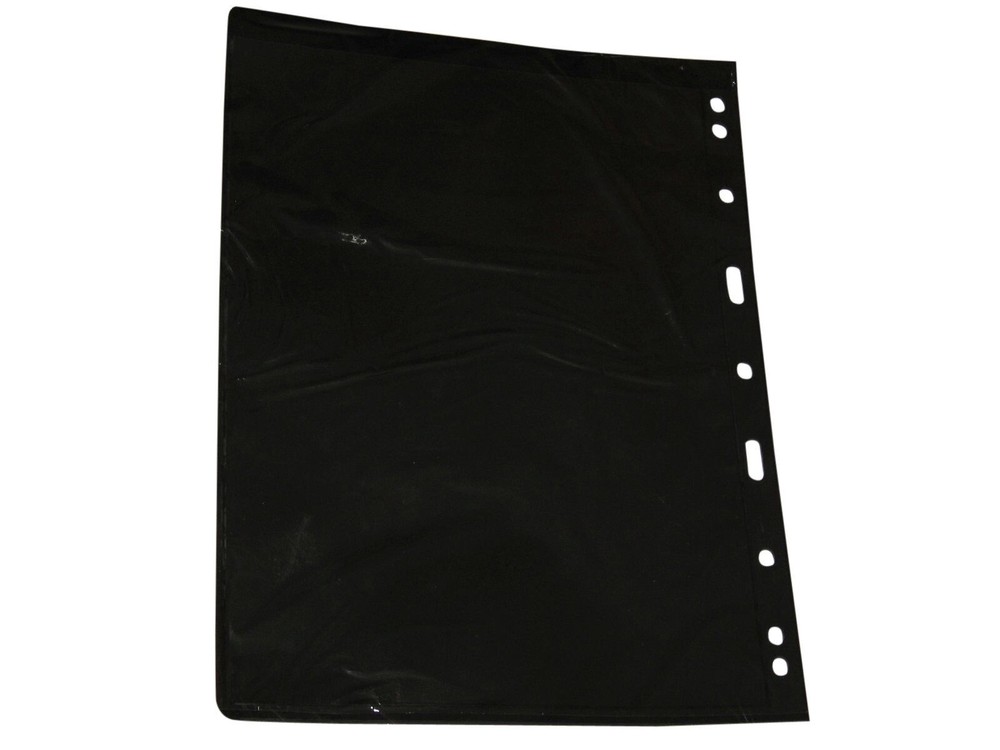 5 Lighthouse Vario 1 Pocket Black Stamp Stock / Photo Album Pages binder sheets