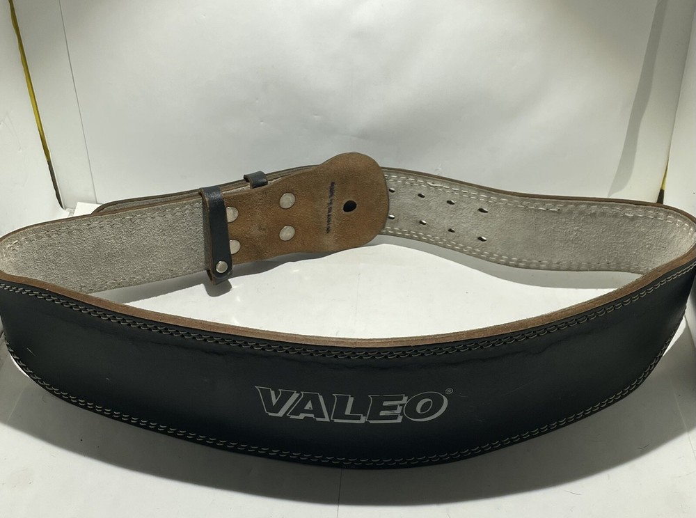 4" Leather Weight Lifting Belt Medium Valeo