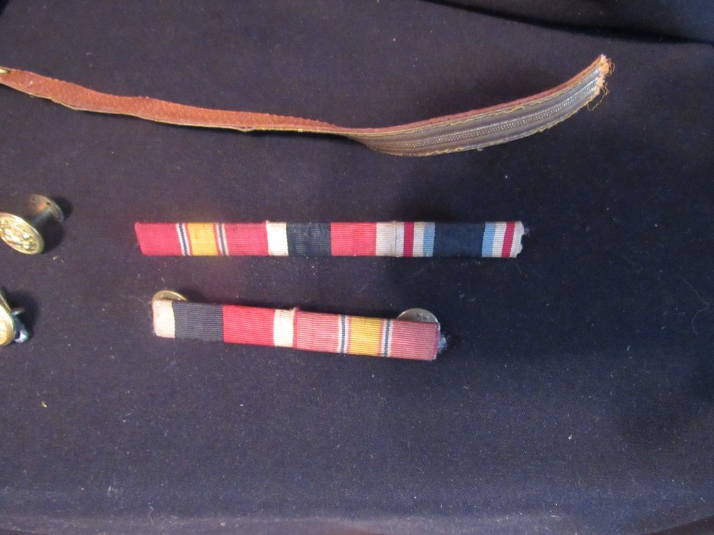 WW II Era Navy Buttons, Pins, 3 Arm Bars