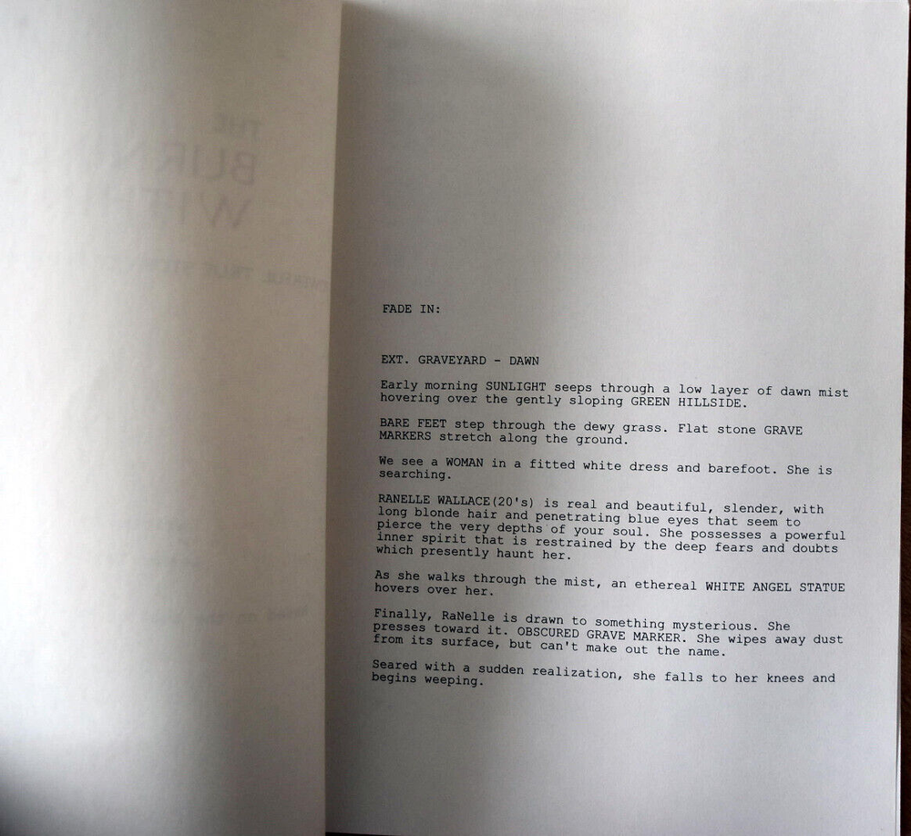 Original " The Burning Within " Fourth Draft Screenplay Script