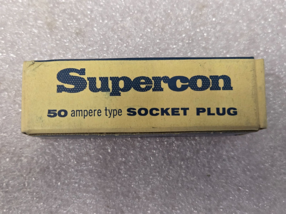'1 PIECE' - PN# PS50GWT - SUPERCON - SOCKET PLUG - WHITE