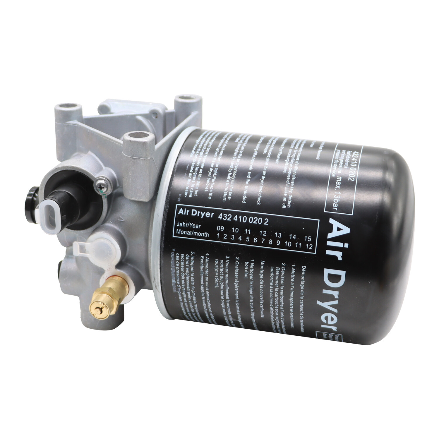 Air Dryer AD 12V Replaces For Meritor Wabco 1200 Serie R955205 065691 4324130010