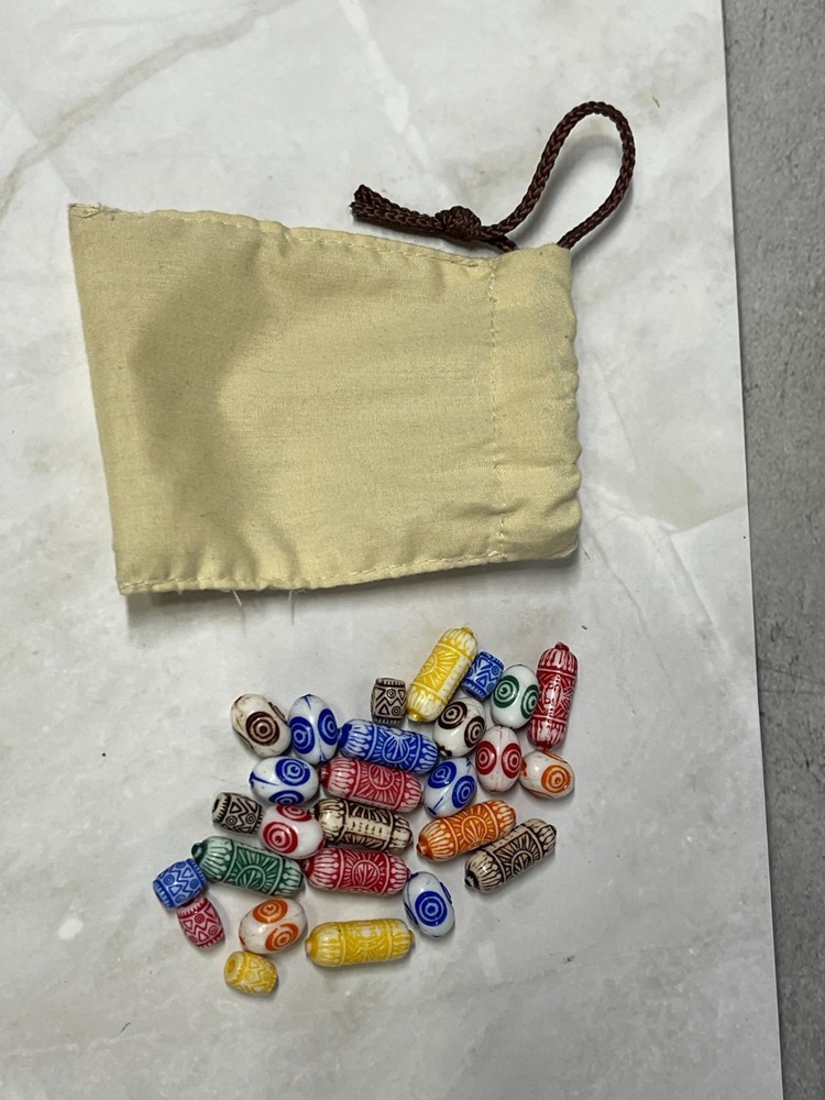 2003 Lewis & Clark Adventure Game - Replacement Bag & Beads