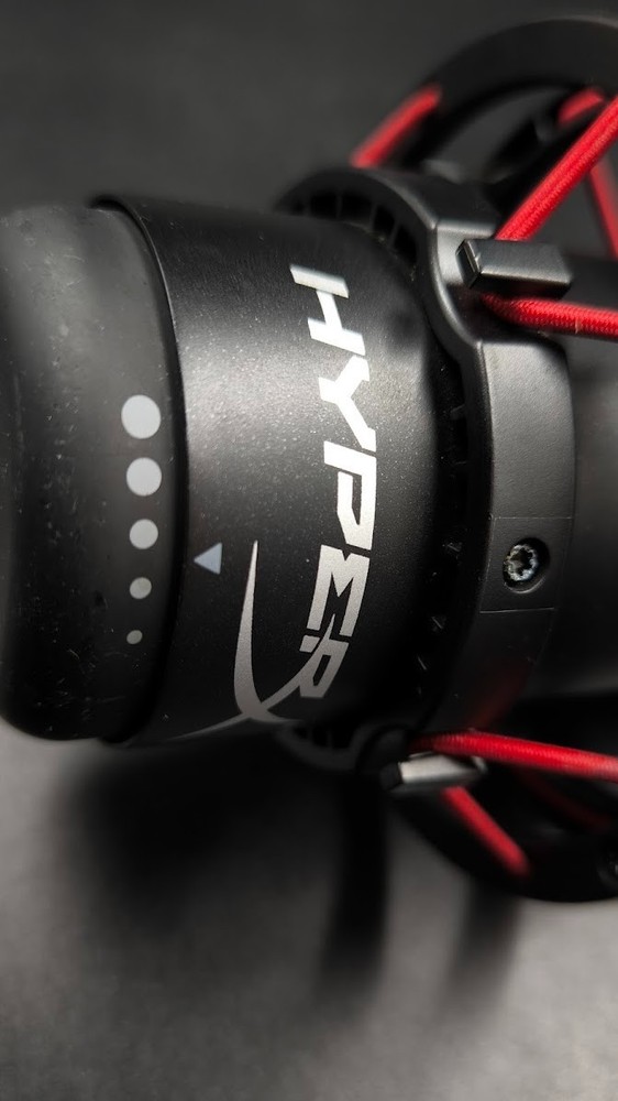 HyperX QuadCast Microphone Used Working Black/Red