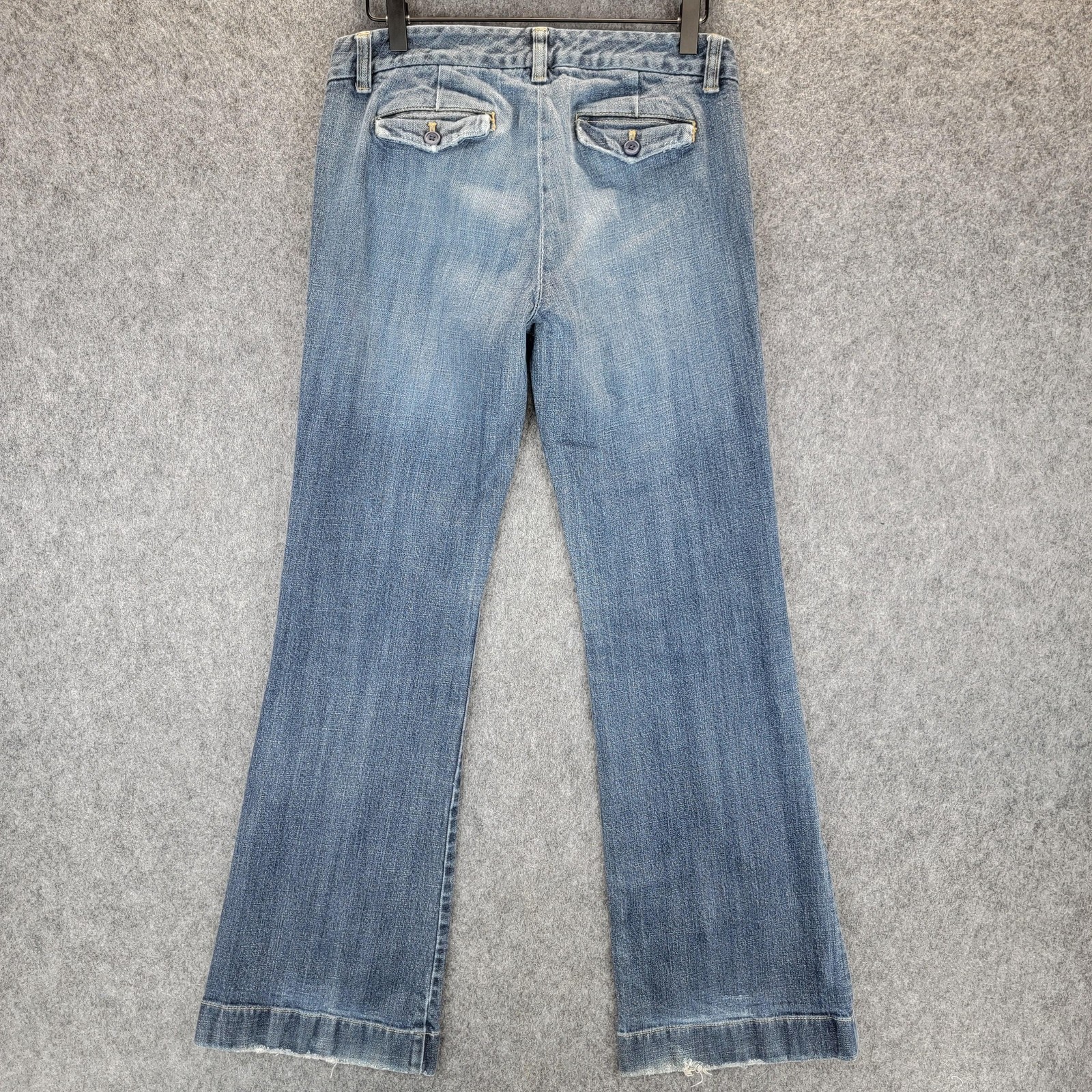 J Crew Jeans Womens 28 Blue Bootcut Denim Stretch Casual Low Rise Style 77624