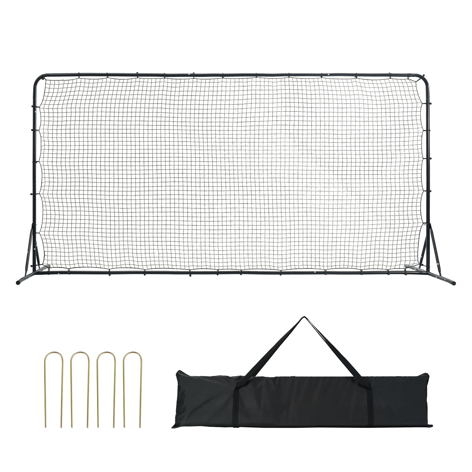 Uimoso 12x6FT Soccer Rebounder Net Iron Soccer Training Equipment Portable Bag