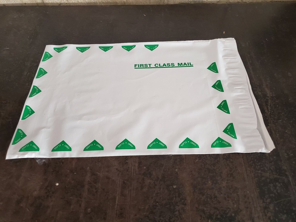 POLY BAG 10" X 13" PLASTIC FIRST CLASS MAIL   SELF SEAL 500 PER CASE