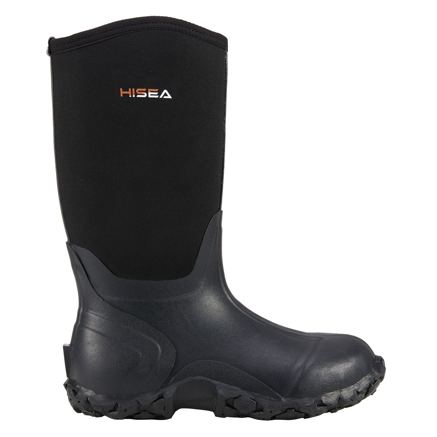 HISEA Men Waterproof Rain Boot Non-Slip Mid-Calf Hunting Fishing Garden Work Boo