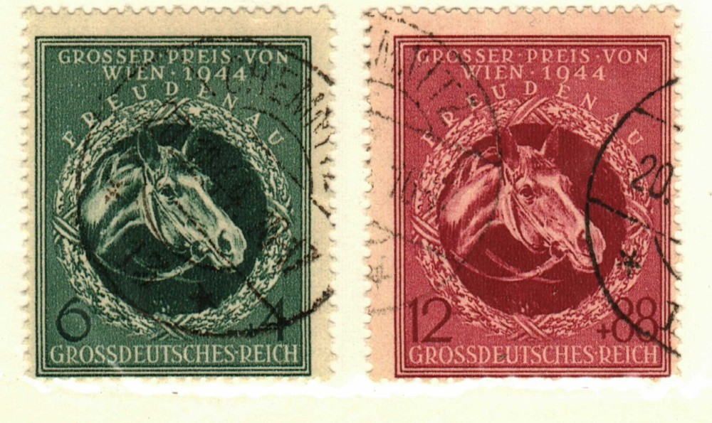 Germany #B285-6 used Horses