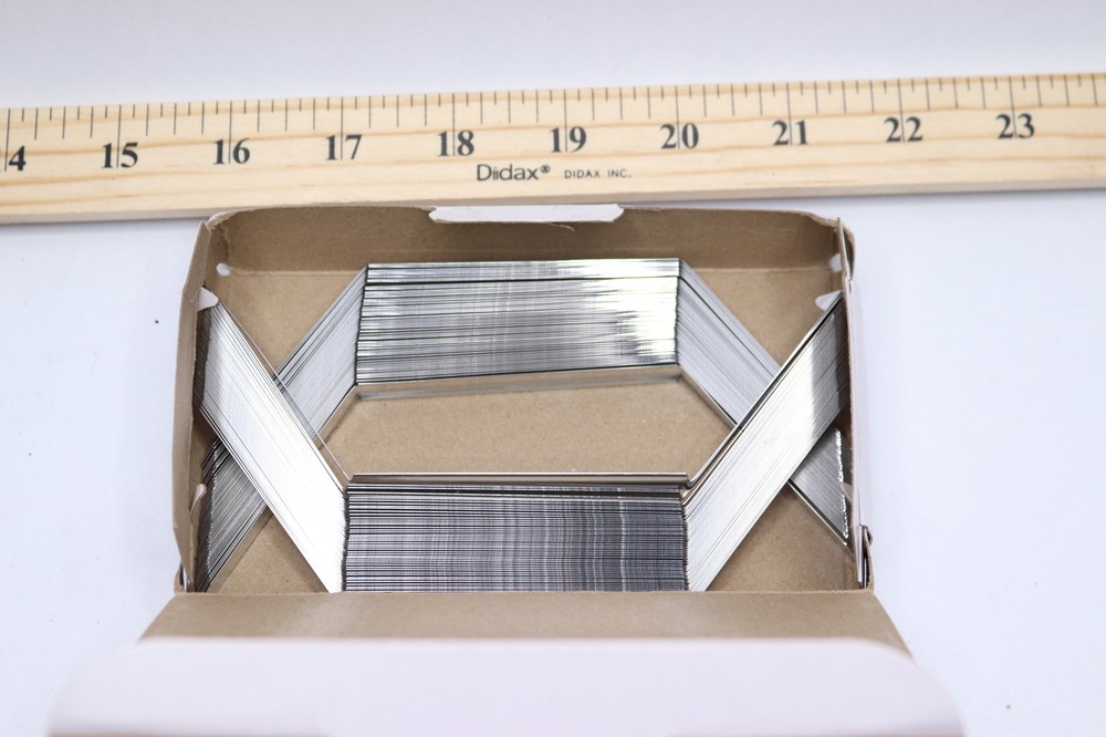 (100-Pk) Staples Prong Fastener Bases Silver 2.75" ST44410