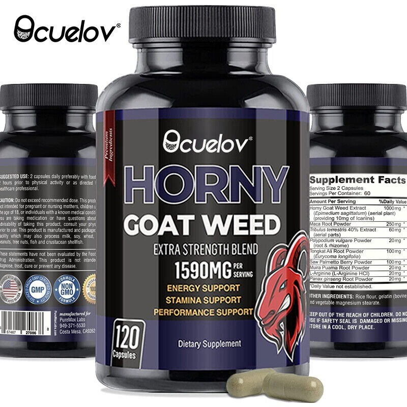 High Strength Blend Capsules 1590mg Per Serving Energy Endurance Support