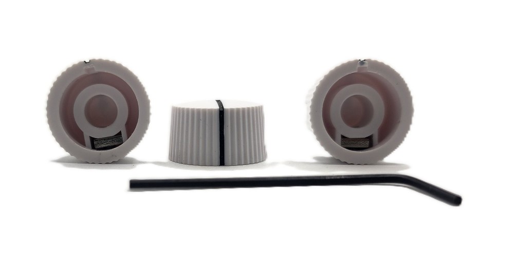 3-Pack White "Cupcakes" Knobs Replacements Vintage Harmony