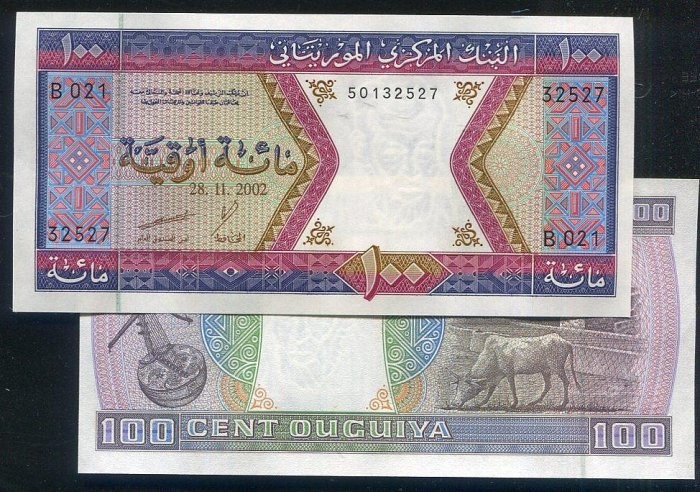 MAURITANIA   P4k , 100-OUG. , 2002 , UNC