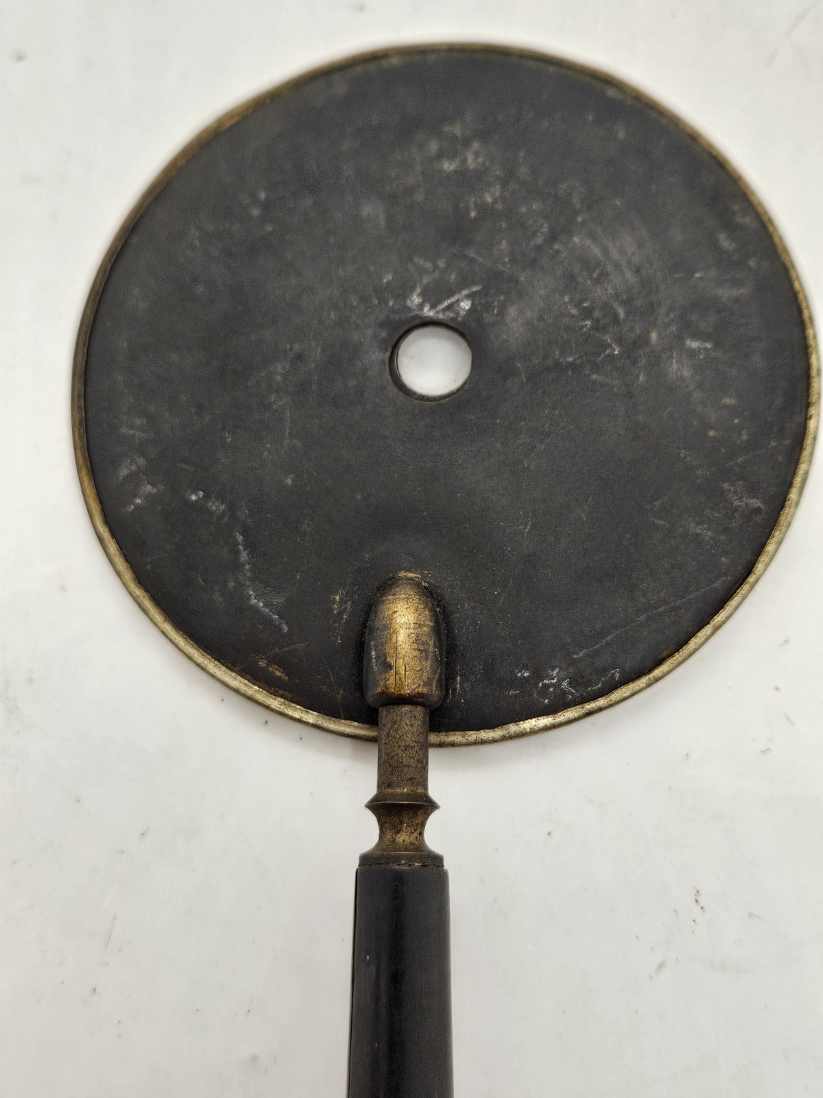 Antique 19th C. Surgeon Doctor's Opthamology Hand Held Mirror Reflector Tool